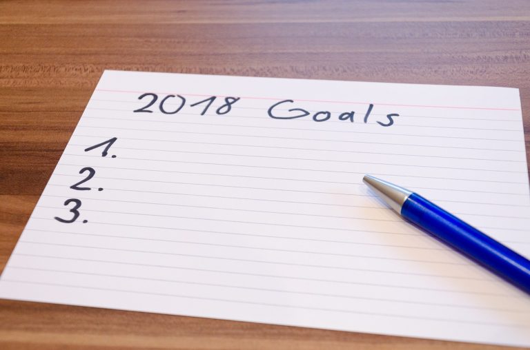 2018 Goals - blank paper