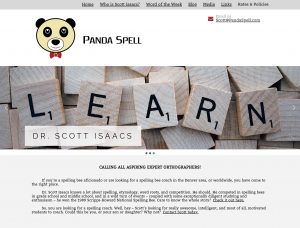 Panda Spell Webpage - Dr Scott Isaacs