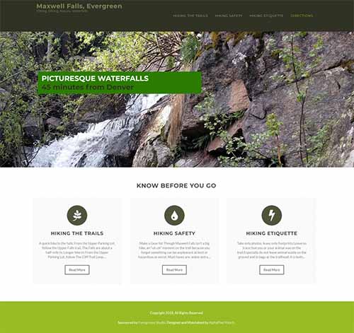 Maxwell Falls website