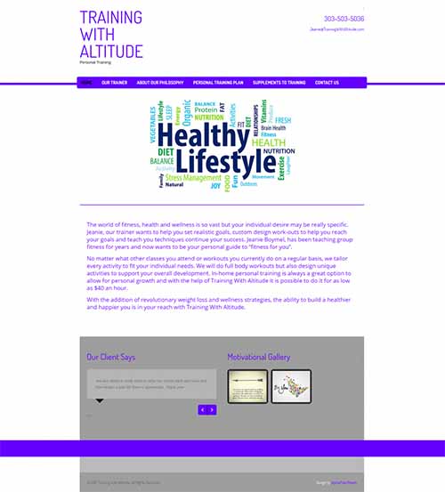 Health & Wellness Industry, Website Design