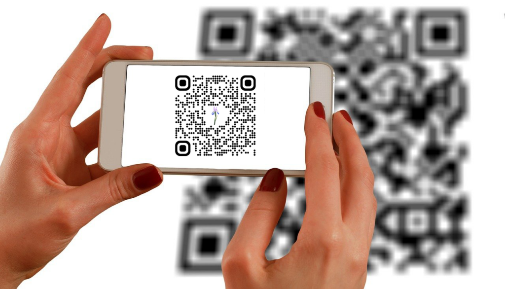 APR QR CODE hands