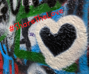 Share the Love Campaign heart grafitti