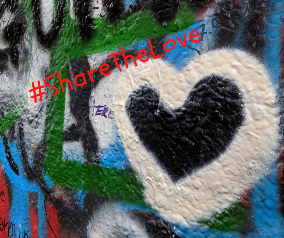 Share the Love Campaign heart grafitti
