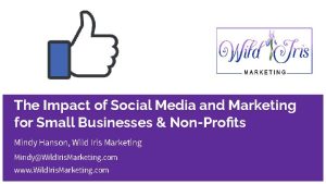 Cover for social media for small business presentation
