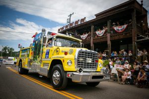 Rotary Wildfire Ready truck in parade