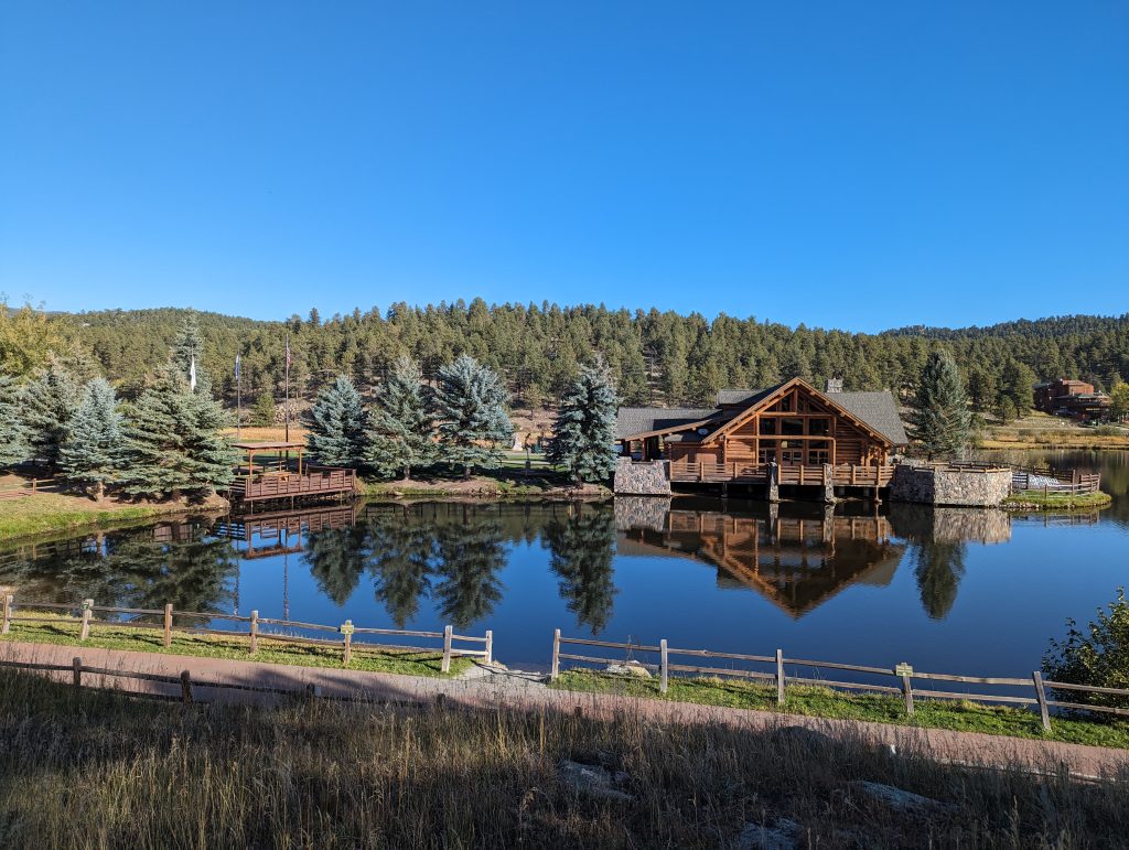 evergreen lake photo, inspiration for the 150th anniversary logo