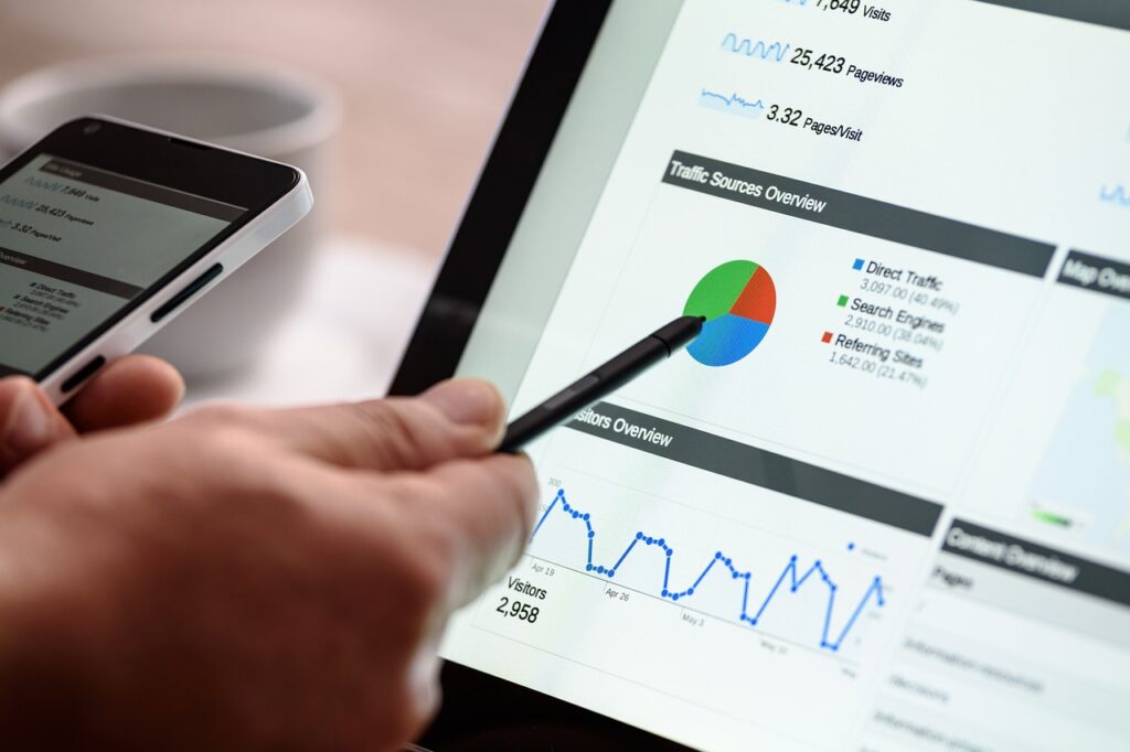 SEO Optimization blog screenshot of analytics