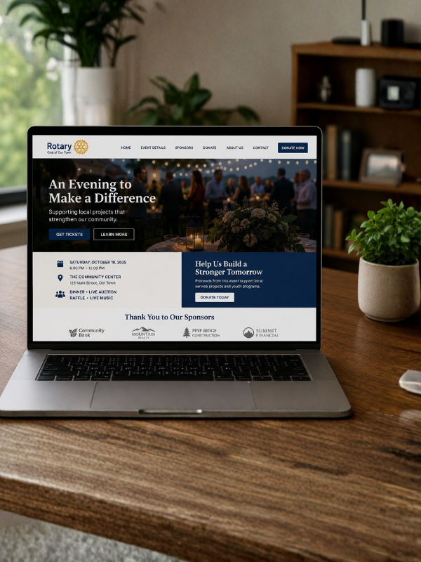 website for rotary special event