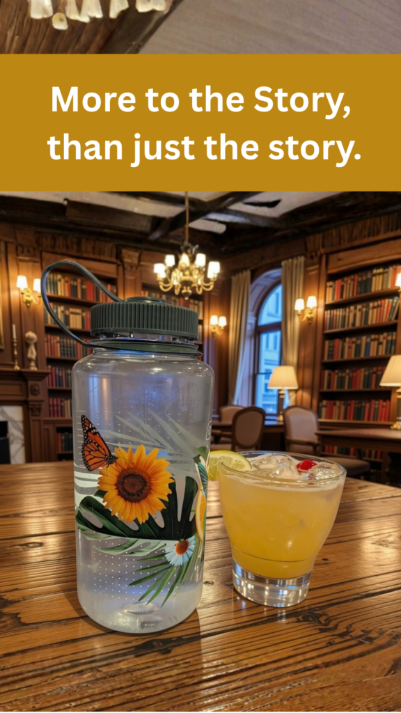 author social media post